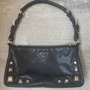 Prada Leather Studded Mini Bag